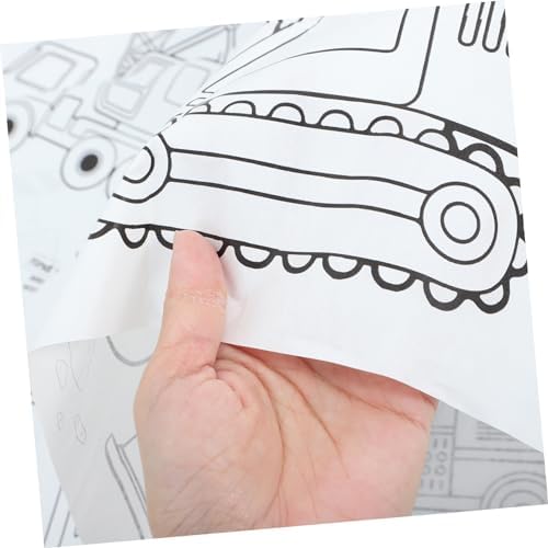 HOMSFOU Construction Theme Birthday Tablecloth for Boys and Girls