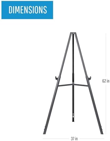 MasterVision Quantum Heavy Duty Display Easel Black