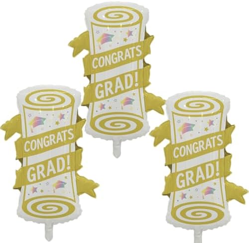 Soochat Graduation Diploma Balloons 3Pcs