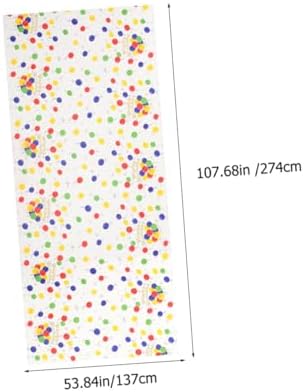 PRETYZOOM 2pcs Balloon Pattern Tablecloth for Birthday Parties