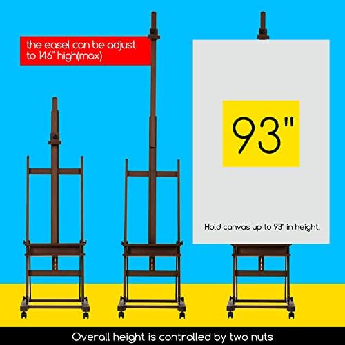 MEEDEN Adjustable H Frame Easel for Large Canvas