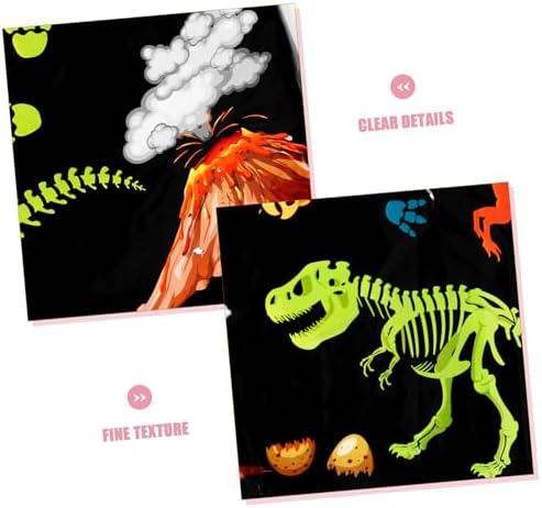 Dinosaur Pattern Disposable Tablecloth for Birthday Parties and Gatherings
