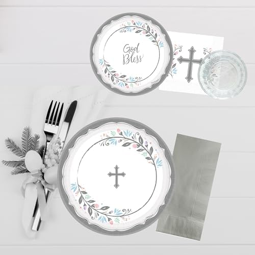 Religious Party Plates Napkins Set for 36 Guests