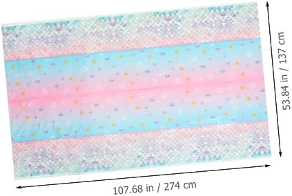 Mermaid Table Cloth for Birthday Party Sea Theme Decor