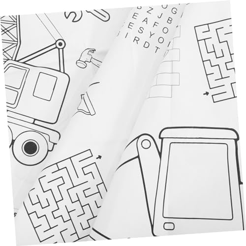 Birthday Tablecloth for Boys and Girls Engineering Vehicle Theme