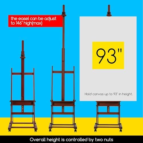 MEEDEN Adjustable H Frame Easel Stand for Art