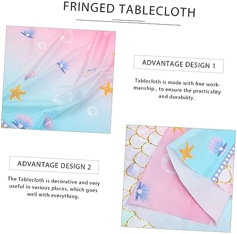 Disposable Mermaid Scale Tablecloth for Birthday Parties
