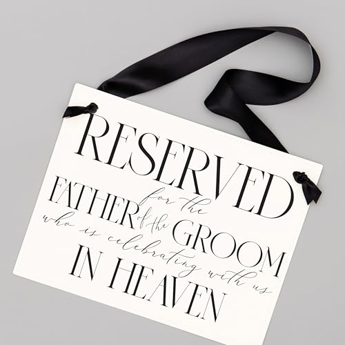 Wedding Memorial Sign for Grooms Dad