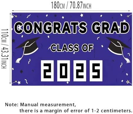 Graduation Banner Outdoor Decor 71x43 Inches