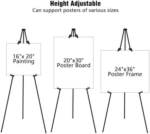6 Pack Folding Easel Stand for Display and Sign