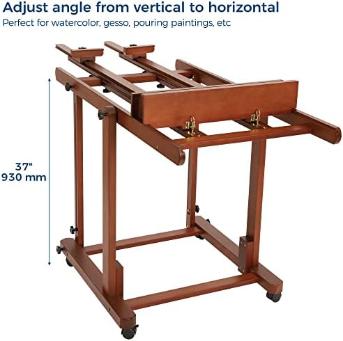 VISWIN Double Mast Heavy Duty H-Frame Easel for Large Canvases