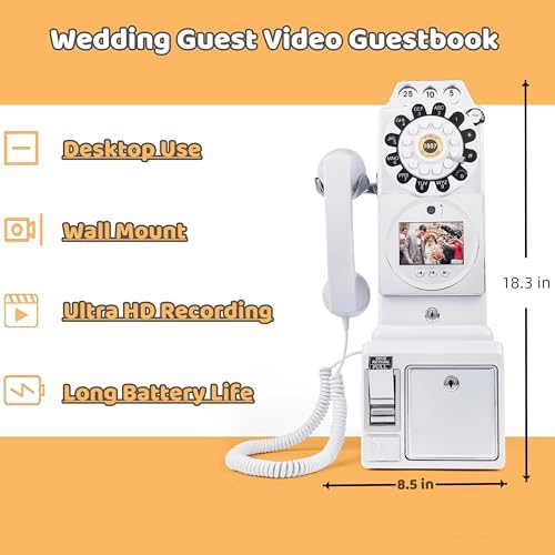RetroVox Video Audio Guest Book for Weddings and Events
