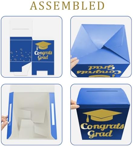 Graduation Card Box Holder Blue