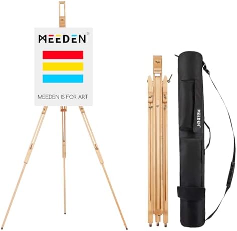 MEEDEN Universal Tripod Easel with Carrying Case - 34 Inch Canvas Holder