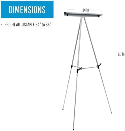 MasterVision 3-Leg Telescoping Display Easel Adjustable Height