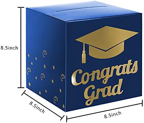 Graduation Card Box Holder Blue