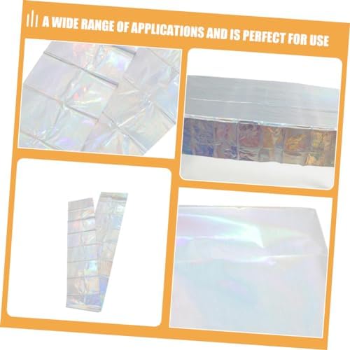 Iridescent Rainbow Tablecloth 2-Piece Set for Parties