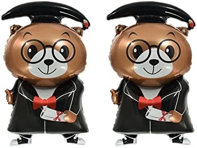Graduation Foil Balloons with Cap and Bear - 2025 Party Decor