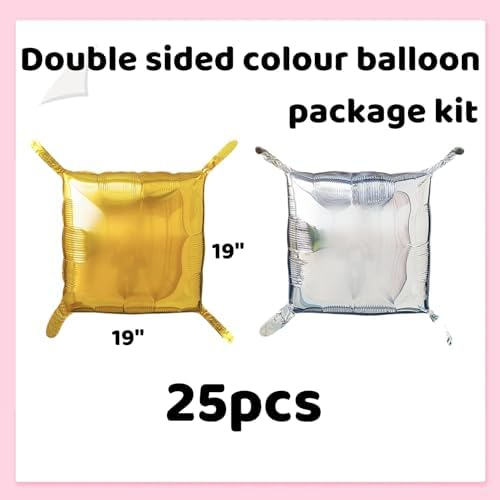 Mylar Gold Silver Balloon Wall Tunnel Kit