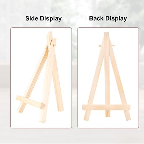 40 Pcs 6 Inches Mini Wood Easel for Art Crafts