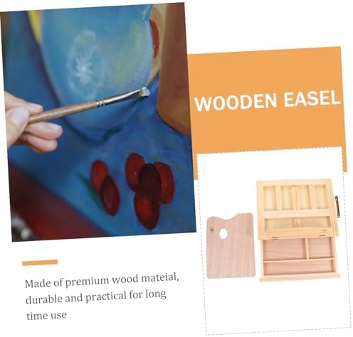 Portable Wooden Easel with Drawer for Art and Photos