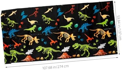 Dinosaur Pattern Disposable Tablecloth for Birthday Parties and Gatherings