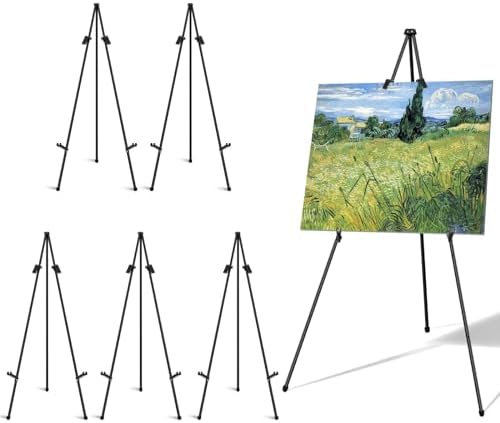 6 Pack Folding Easel Stand for Display and Sign