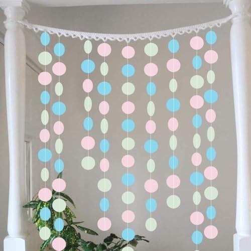 Cheerland Pink Circle Streamer Garland 52ft