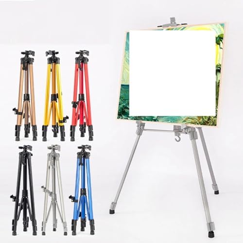 Adjustable Painting Easel Stand with Non-Slip Base and Lightweight Alloy Frame