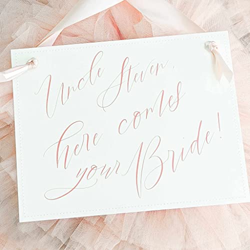 Personalized Ring Bearer Wedding Sign for Niece or Nephew