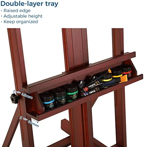 VISWIN Large Adjustable H-Frame Easel with Storage Tray 1