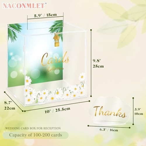 Naconmlet Card Box for Wedding and Party Events