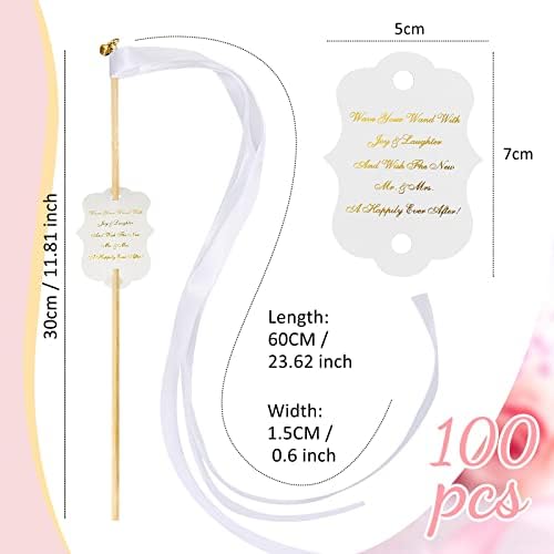 Janinka 100 Set Wedding Wand with Stick and Bell