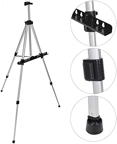 Portable Adjustable Aluminum Easel for Artists and Students