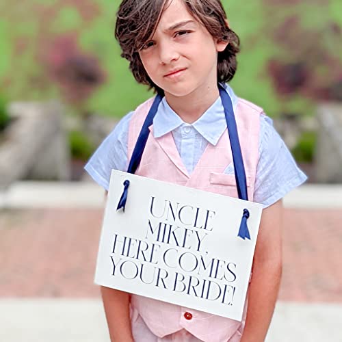 Personalized Ring Bearer Wedding Sign for Nephew