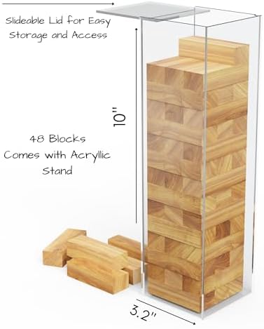 LIFETOO 100 Guest Wooden Block Wedding Game