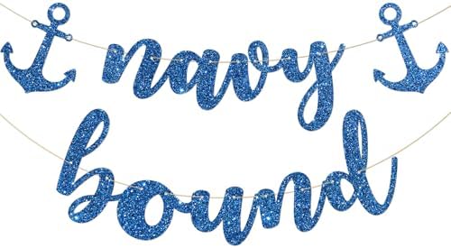 Navy Bound Banner for Military Party Decorations