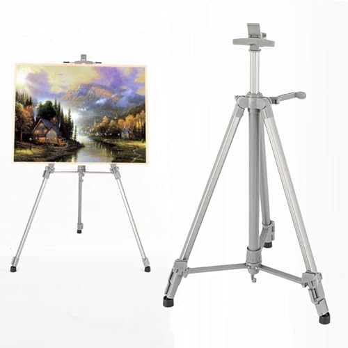 Adjustable Painting Easel Stand with Non-Slip Base and Lightweight Alloy Frame