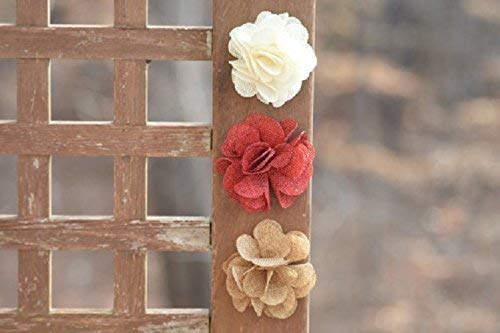Rustic Flower Girl Basket Country Wedding Decor Burlap Basket