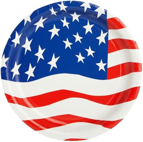Juvale 144 Piece Patriotic Party Set for 24