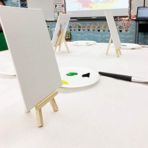 Fellibay Art Display Easel Set 28cm 2Pcs Wooden Portable for Kids