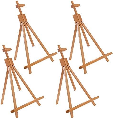 US Art Supply 31 High Wood Easel Set of 4