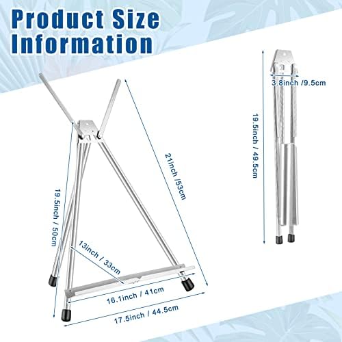 Xinnun 24 Pack Adjustable Aluminum Easels Stand 1