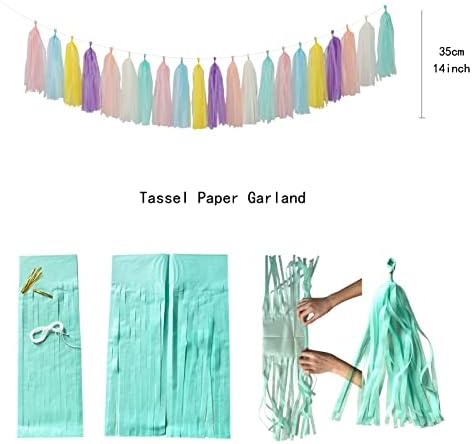 Lasting Surprise Pastel Rainbow Party Decor Kit 29pcs