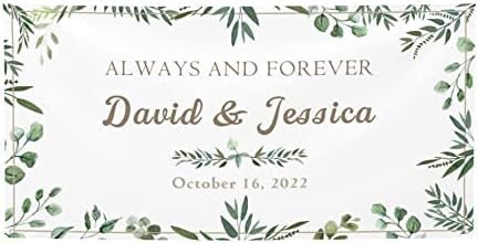 Always Forever Custom Wedding Banner 47x12