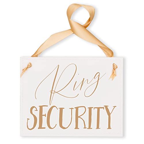 Ritzy Rose Ring Bearer Wedding Sign with Flower Girl Banner