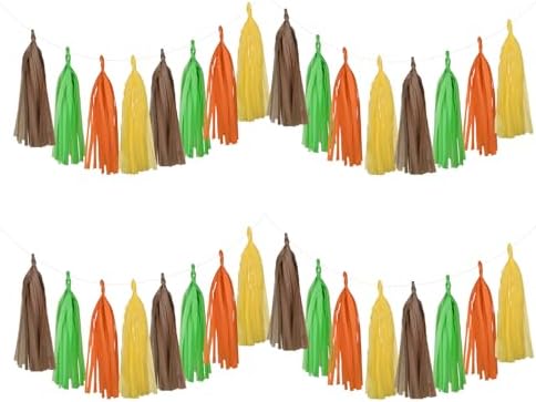 Guzon 20 Pack Tissue Paper Tassels Garland