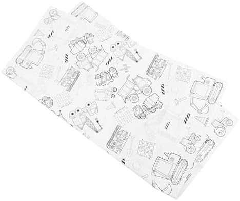 Birthday Tablecloth for Boys and Girls Engineering Vehicle Theme