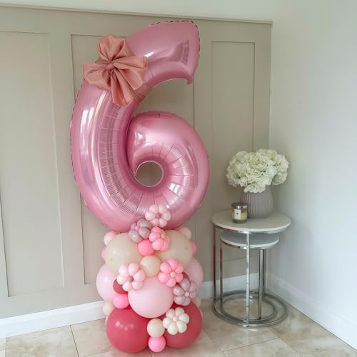 Pastel Pink 10 Balloon Number 40 Inch Decor