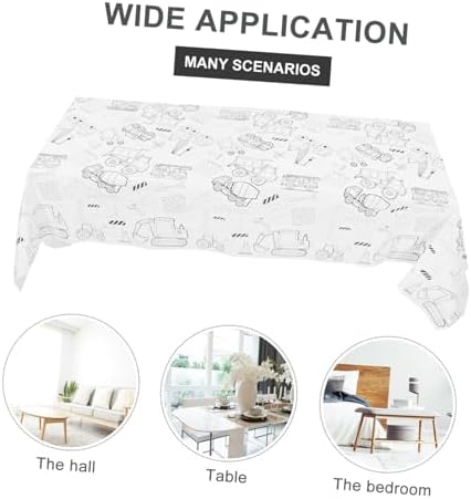 Birthday Theme Graffiti Table Cloth for Parties